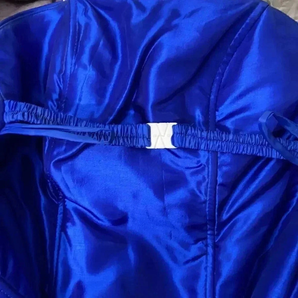 Royal blue embellished gown, custom made - Picture 10 of 10